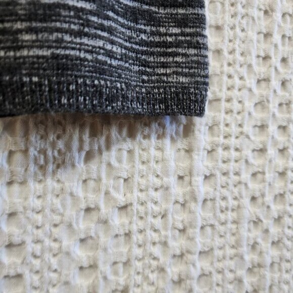 Vintage J.J. Basics Dark Gray Micro Mini Cropped Button Front Cardigan Medium - Picture 5 of 12